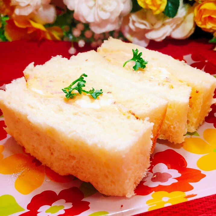 レンジで作る✨Nowな玉子サンド